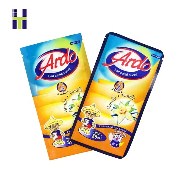 custom printed liquid milk yogurt pouch yoghurt plastic packaging bag