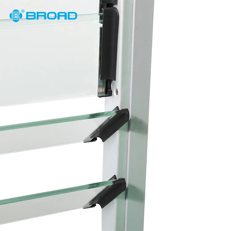 China Supplier price adjustable basement glass louvres windows