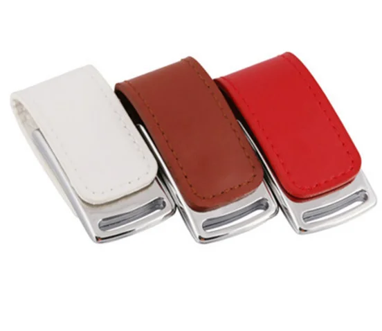 Leather Flash Drive 8 16 GB Pen drive 3.0 Promotional Gifts Custom USB Sticks