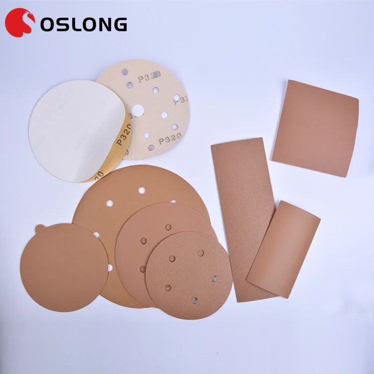 Round sandpaper disc for stainless steel grinding