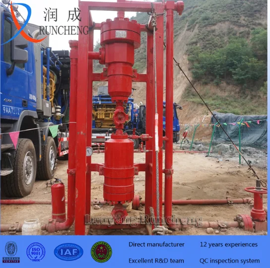 well test equipment wellhead riffler high pressure oil well sand catcher