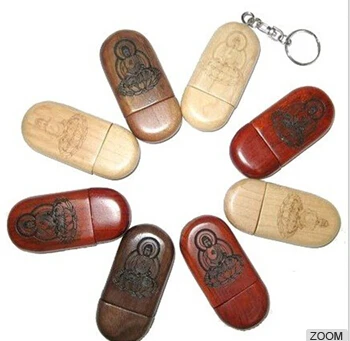 деревянные usb флэш-память с гравировкой логотип 1gb 2gb 4gb 8gb 16gb