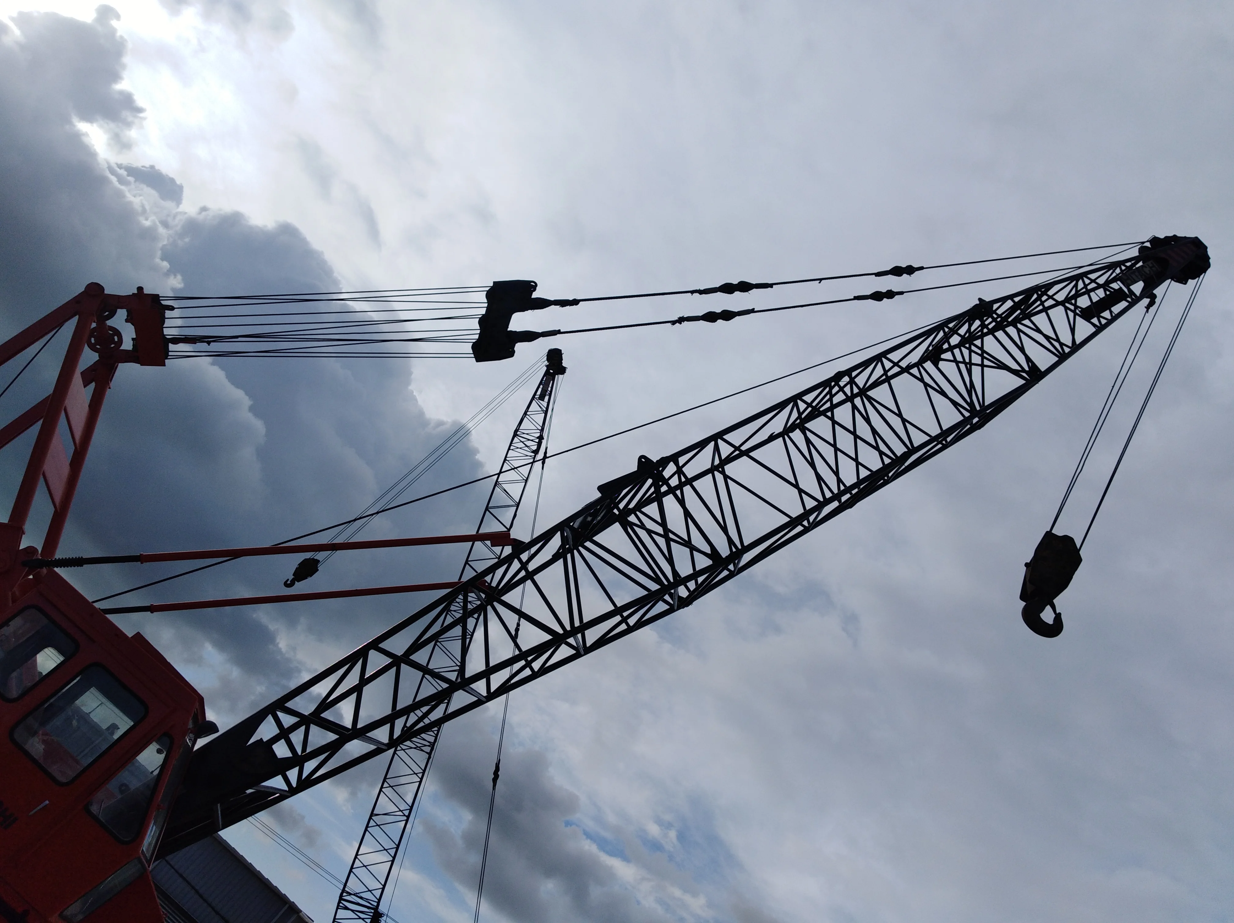 Лучшая цена, б/у гусеничный кран HITACHI KH180-2 50 тонн, распродажа