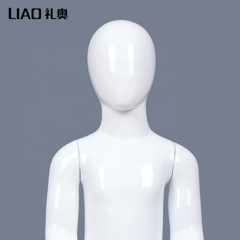 
girl and boy Egg head children full body mannequin with stand 