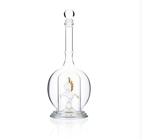 2016 New Product High Empty Vodka Glass Bottle Personal Care Cheap High Transparency Hand Blown to Shampoo Rubber Stopper CN;HEB