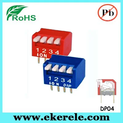 4 Положение фортепиано Тип DIP-переключателя RoHS Approvel