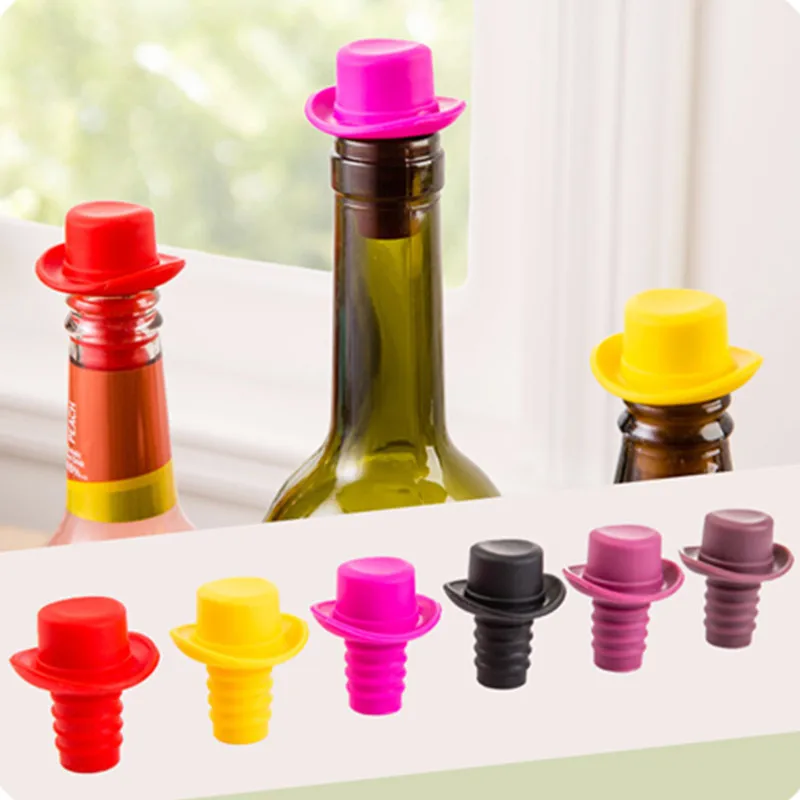 Home kitchen wine bottle stopper silicone bottle corks wine stopper