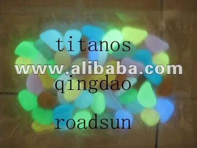 glow in the dark pebble glow plastic