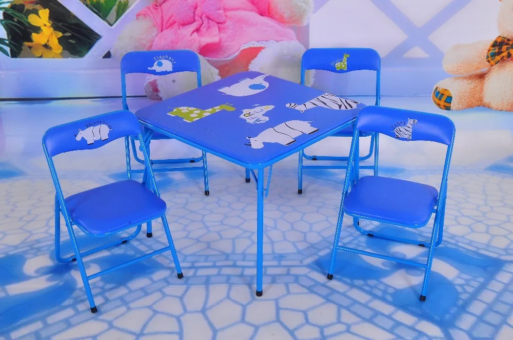 Kids Party Metal Folding Tables and Chairs Set