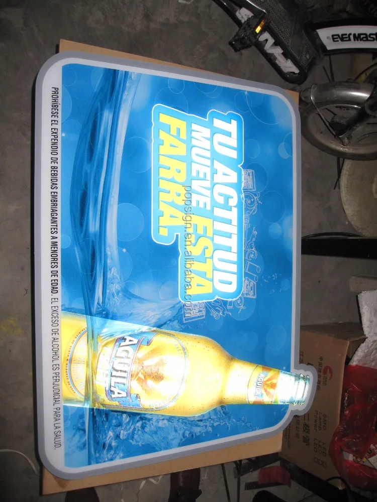 Wall mounted custom size aluminium slim frame snap led drawing animated light box