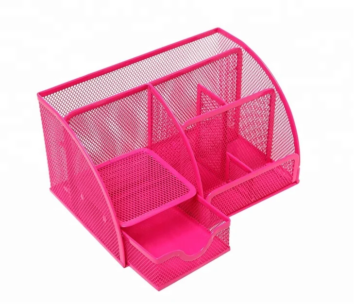 Настольный органайзер из металлической сетки, органайзер для офисных принадлежностей