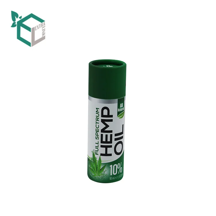 High Quality Food Grade Cylinder Paper Storage Hemp Oil Mini Box