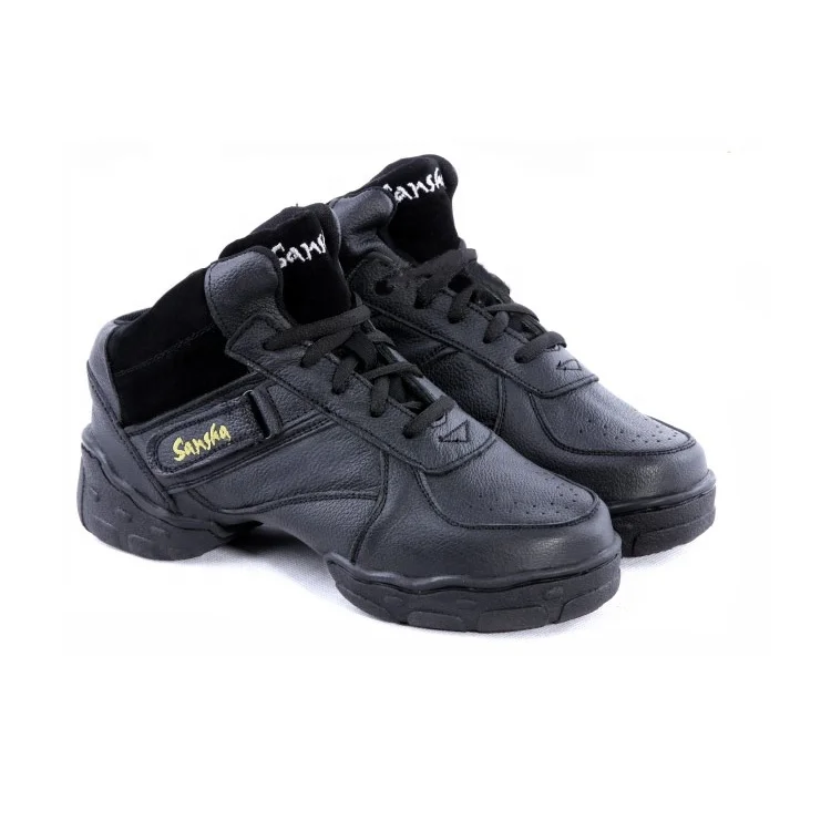 B57 hot sale line dance shoes for mens hip hop shoes split leather sole dance shoes men hip hop dance sneaker