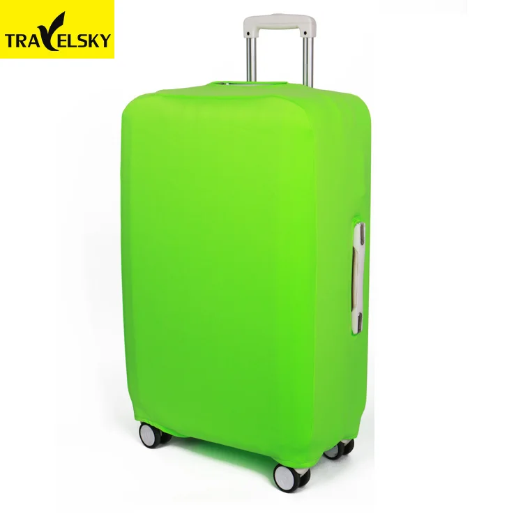 Travelsky Custom high elasticity suitcase protective spandex waterproof luggage cover