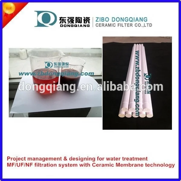 cross flow filtration system ceramic membrane filter for medicine clarification