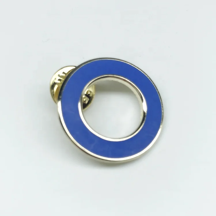 
Metal circle World Diabetes Day blue circle pin badge,Blue Circle Diabetes Pin 
