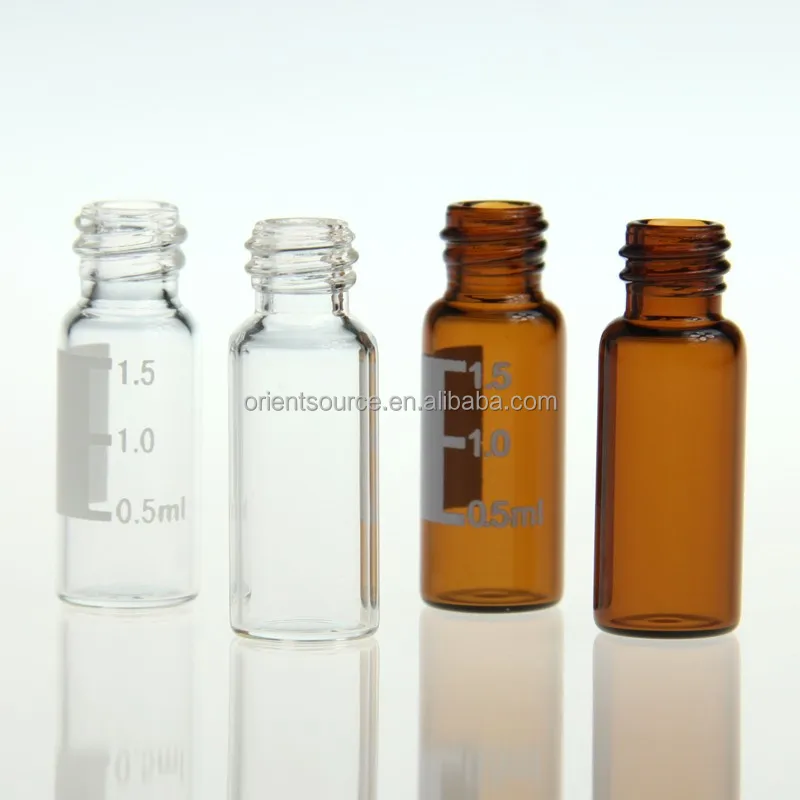  Cyberlab 9 мм Винтовые флаконы из янтарного стекла 1 5/2 0 мл для HPLC/GC USP тип с белым Si/красным ПТФЭ