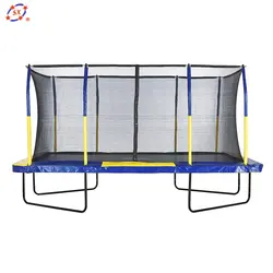 Outdoor Trampoline with Fiber Flex Enclosure System Big Trampoline for Kids | Rectangular Adult Trampoline | Safe & Fun