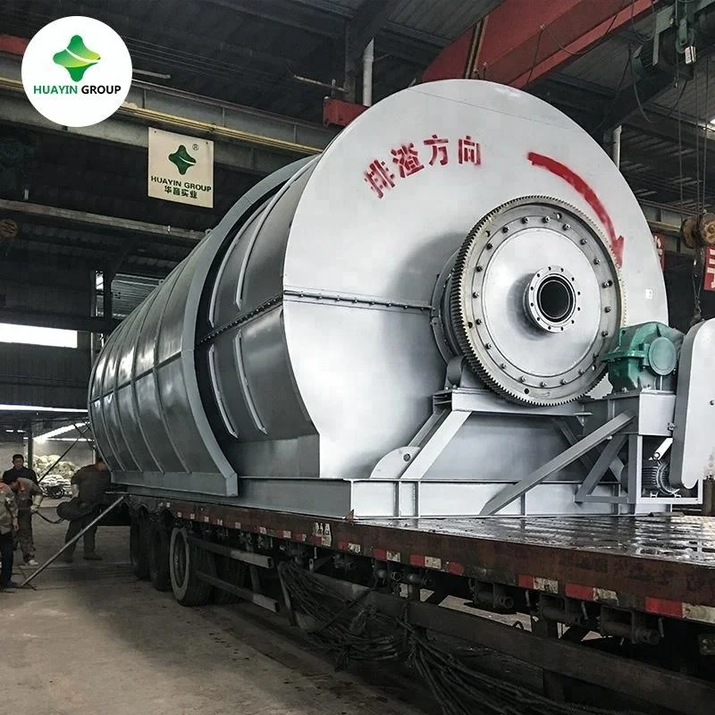 
Long using life waste tire plastic refining to oil pyrolysis machine 