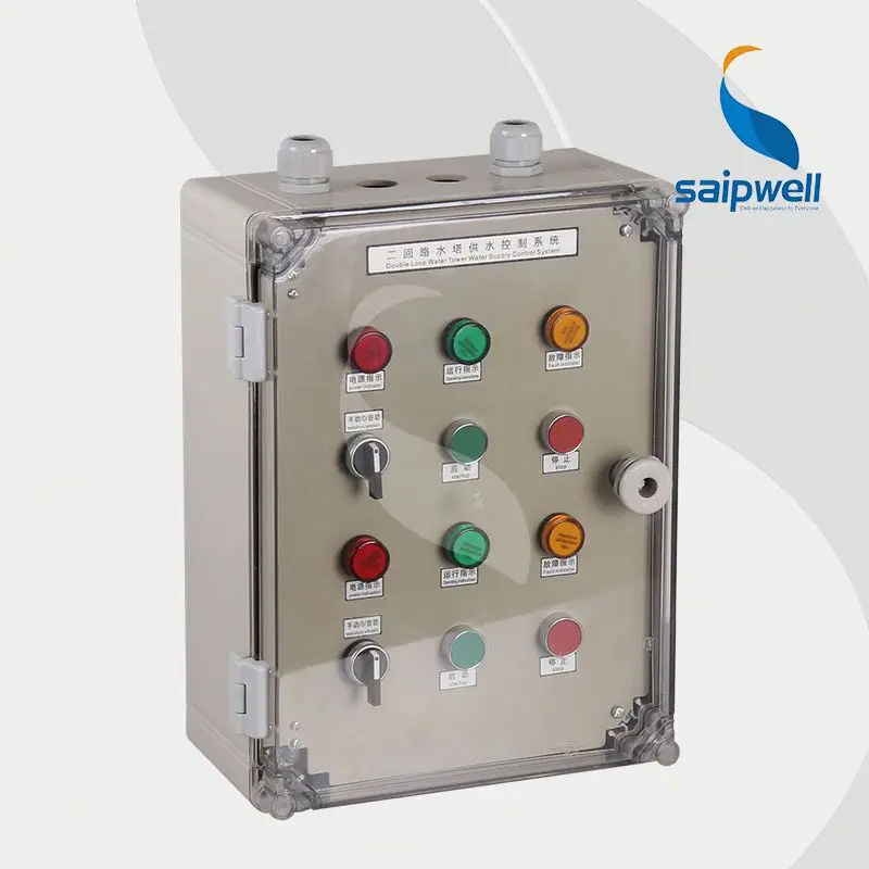 
With Push Button and Signal light power control switch cabinet 