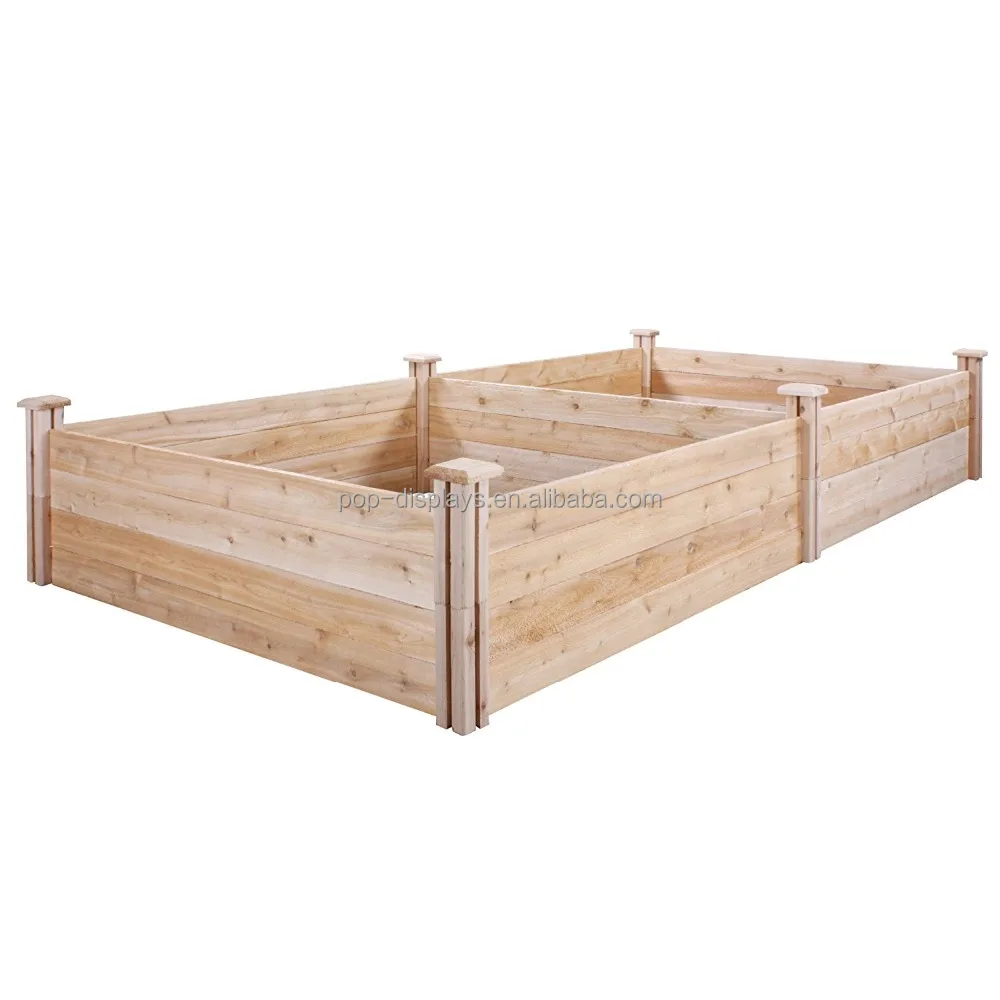 
Wood Greenes Fence Barrier Cedar Raised Garden Kit 4 Ft. X 8 Ft. X 14 In. 