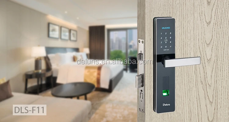 
Fingerprint password key nfc card door lock diary waterproof electronic digital smart biometric door lock for apartment office 