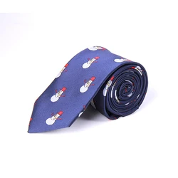 Рождественский галстук с вышивкой из полиэстера с изображением снеговика