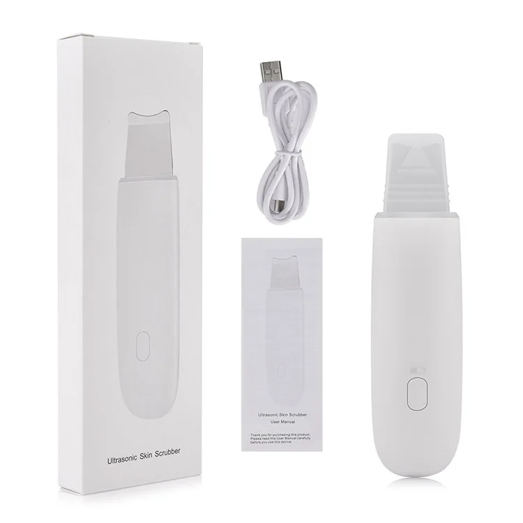 Ultrasonic Skin Scrubber Facial Pore Cleaner Rechargeable Face skin Peeling machine