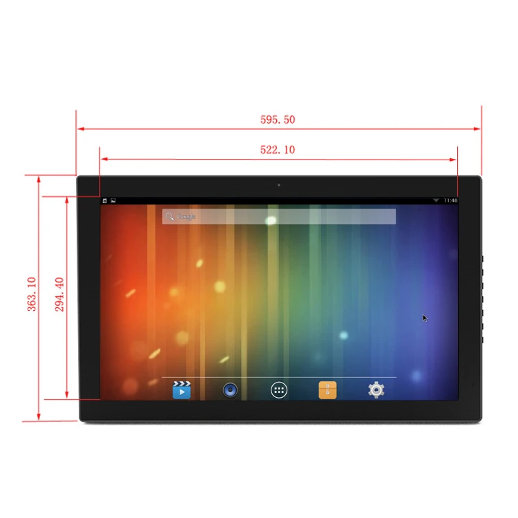 Wall mount RK3288 RK3399 24 inch hd Android large digital photo frame with range and wifi