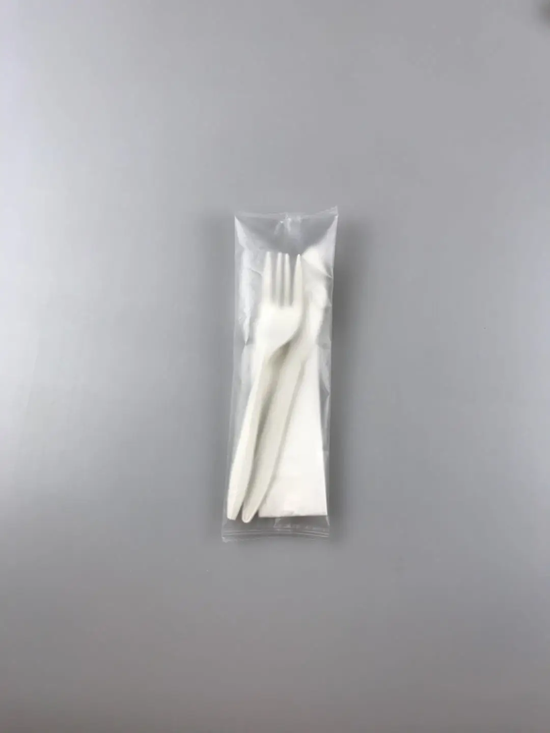
biodegradable spoon individual wrapped with tissue plastic spoon eco friendly 