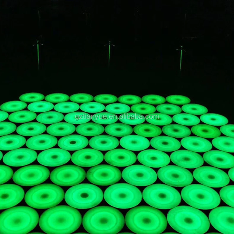 Whole Sale 30CM Rainbow Circle Led Dance Floor DJ Disco Nightclub DMX 3D Time Tunnel RGB LED Light with Voice