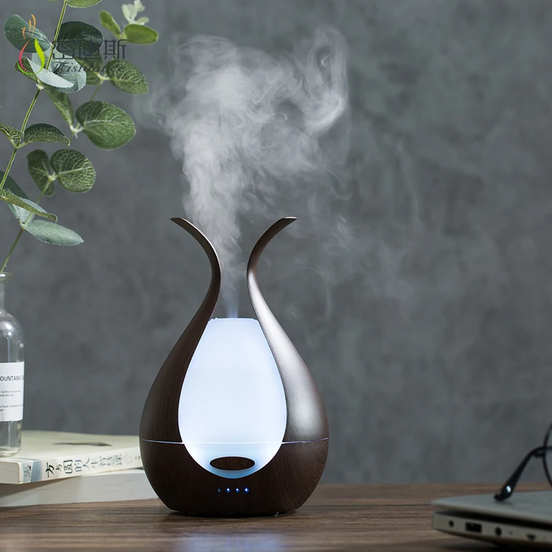 high quality Aroma beauty products wood grain ultrasonic essential oil aroma diffuser air purifier and humidifier