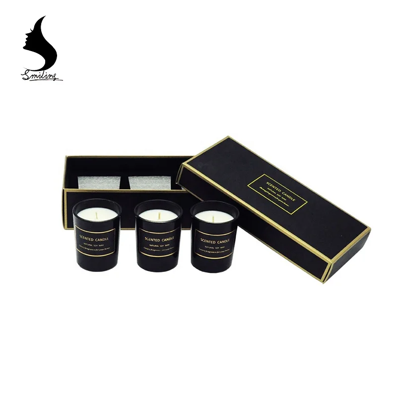 
Wholesale Christmas Gift Box Luxury Soy Wax Candles Private Label Freesia Sage Scented 