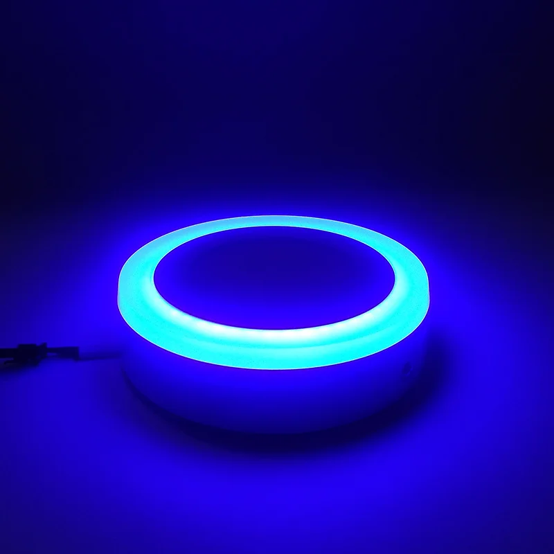High quality double color recessed surface ceiling colour changing square round led panel light 18+6w