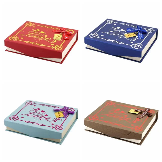 manufacturer custom made book gift cardboard chocolate boxes dubai