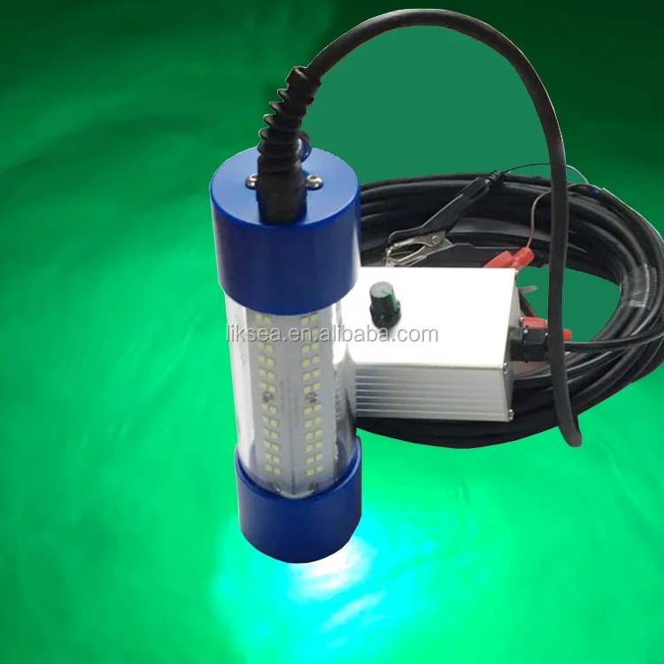 
LED fishing 90W12V Underwater light Attracting fishing light Green White lure green squid led fishing light 