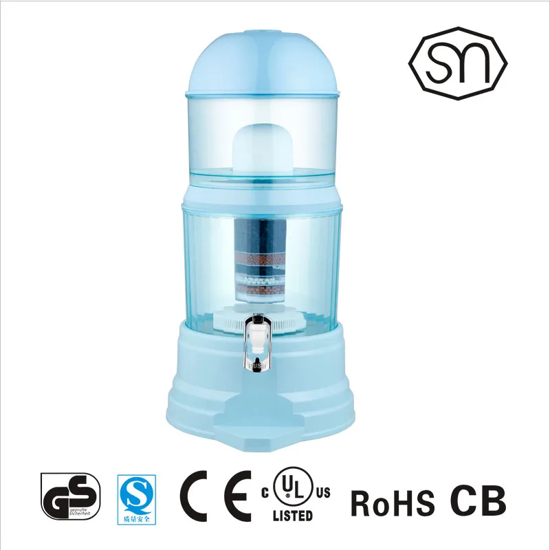 16 Liter Capacity Counter Top Mineral Water Pot/purifier Purifier Seven Stage Filter Household Pre-filtration OEM Optional AS/PP