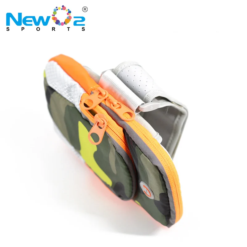 Nylon Double Zippered Pockets Hot Design Cycling Mobile Phone Case Armbag Running Arm Bag Cellphone Sports arm phone bag