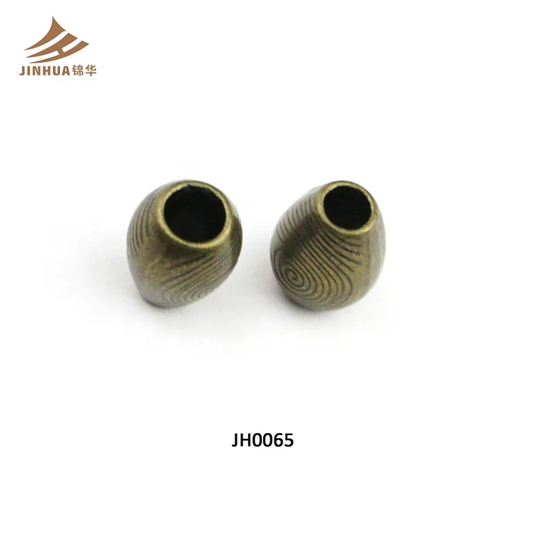 Оптовая продажа, модные бронзовые бусины с отпечатком пальца для одежды и ремня