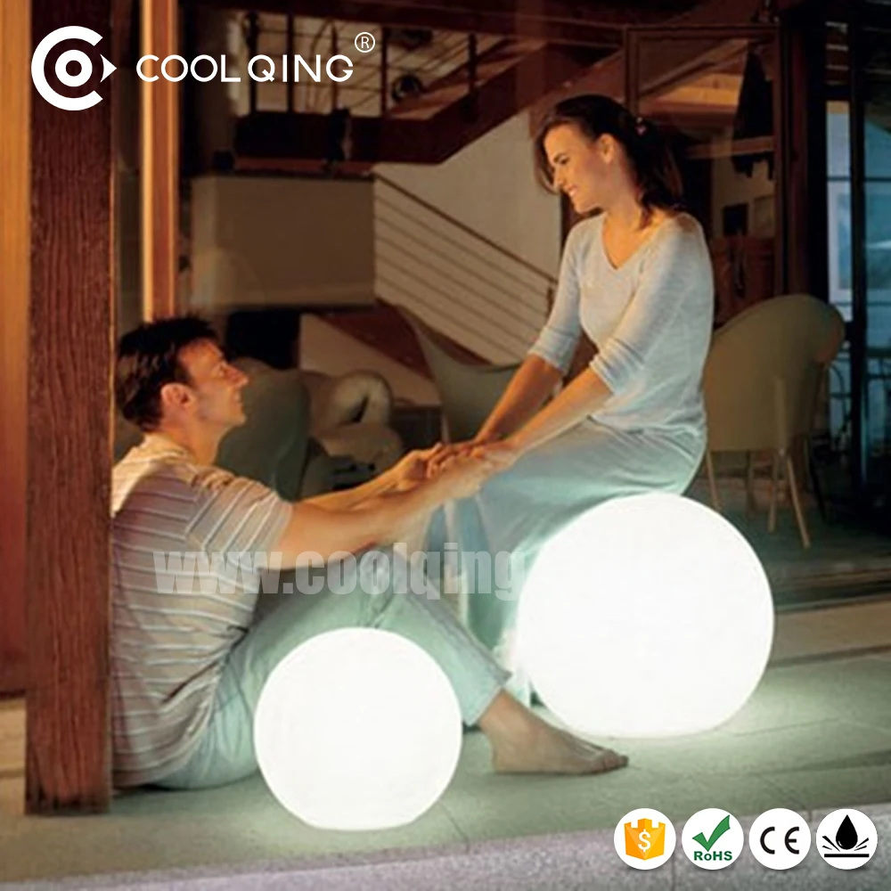 16 color changing rechargeable led light bowling ball for outdoor led crystal magic ball light