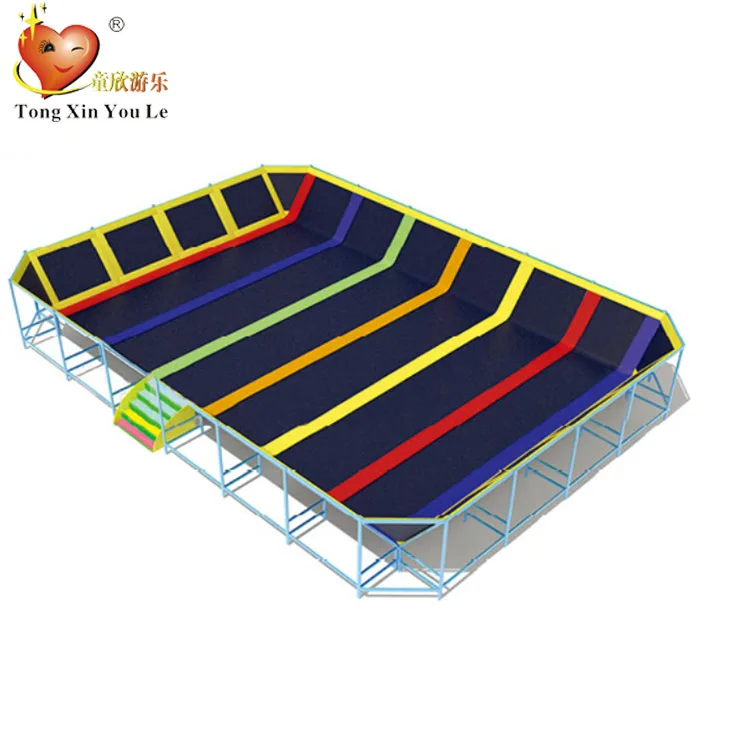 factory direct price high quality children play toy entertainment foam mats Large indoor and outdoor trampoline with net