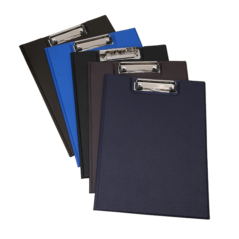High Quality Cheap PVC A4 Leather A3 Size Plastic File Folder With Clipboard