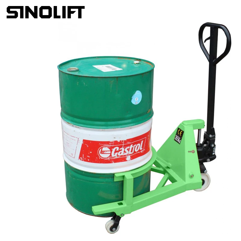 Sinolift HJ365 capacity 300kg manual hydraulic drum porter