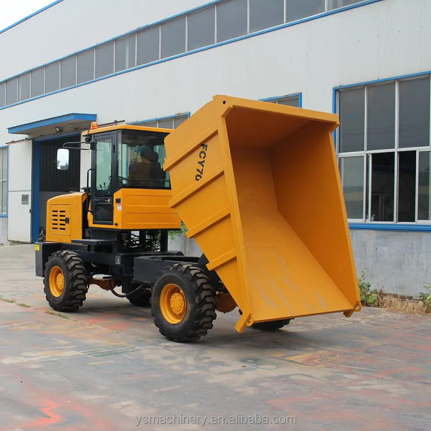 4 wheel drive 7.0 TONS Back Mining Construction Site dumper  FCY70