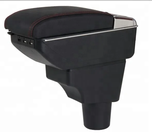 2018 New design 7 USB Japan  NOTE PU leather armrest console box