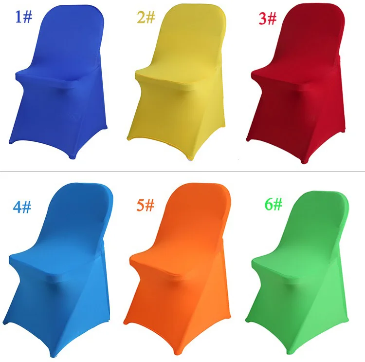 YRYIE дешевые эластичные универсальные эластичные белые складные чехлы из спандекса для стульев свадебное украшение