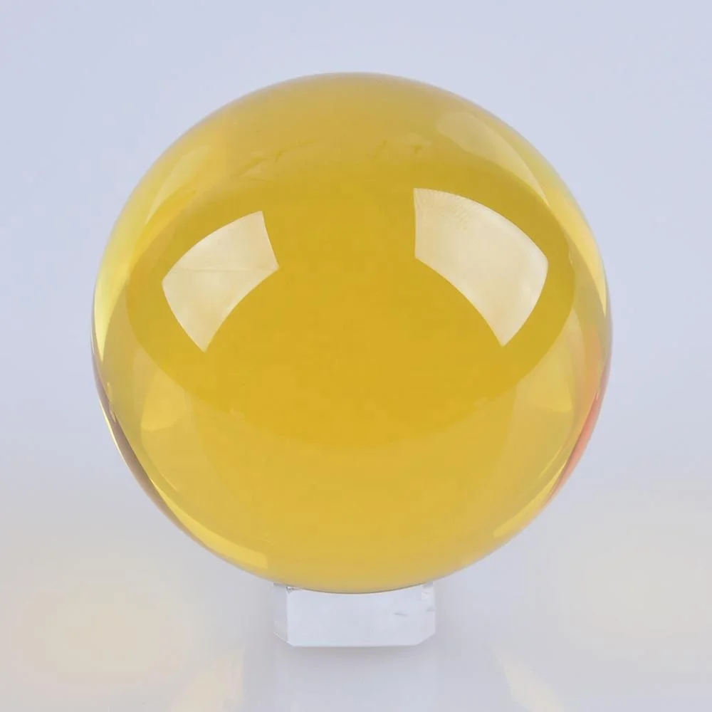 Glass Crystal Ball 100mm Healing Sphere Photography Props Ball Gifts without base