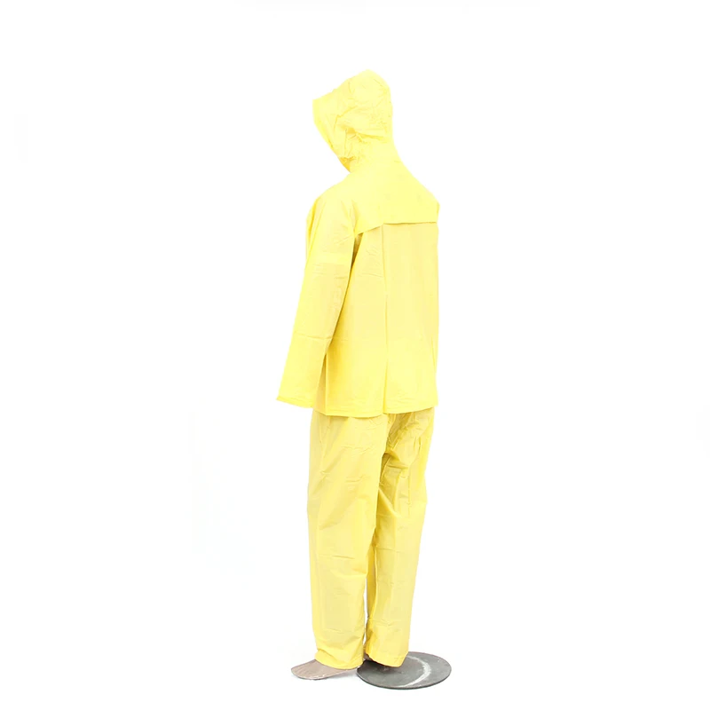 exo-friendly pvc raincoat suit with logo