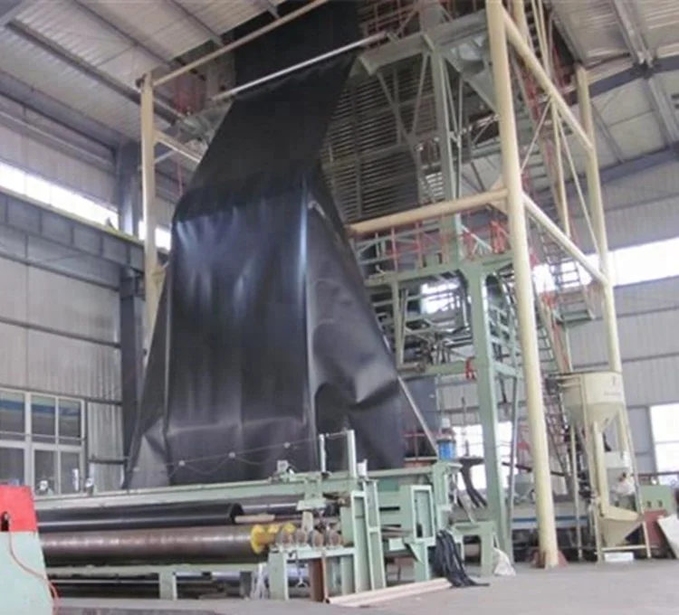 HDPE material and black color 100% vigrin hdpe geomembrane pond liner with UV