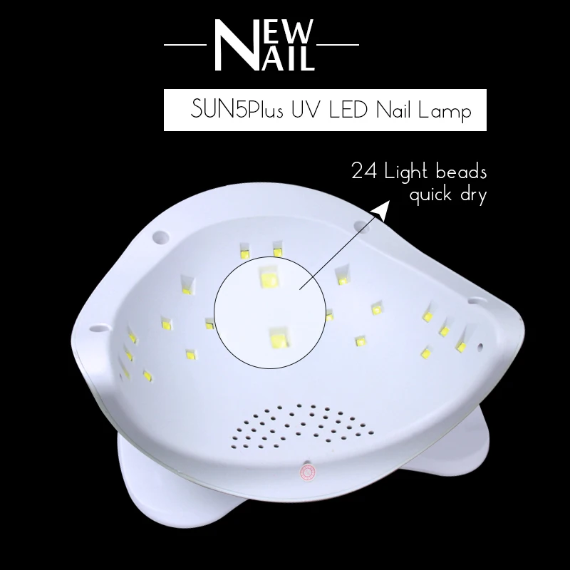 SUN5 plus 48W UV LED Nail Lamp Nail Dryer Gel Polish Curing Light UV lamp